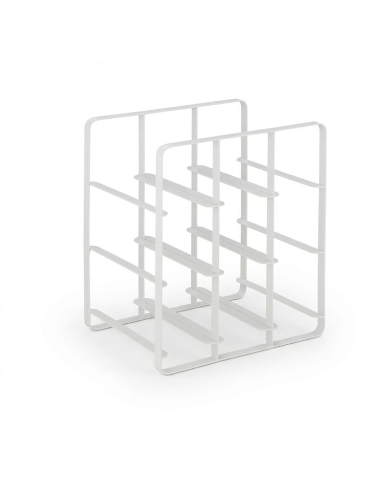 2 x Weinregal in Weiß - (B)27,5 x (H)30 x (T)20 cm