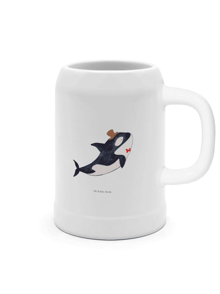 Krug Orca Zylinder ohne Spruch in Weiß