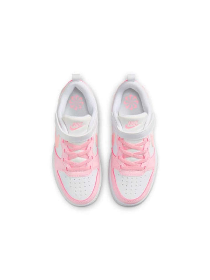 Sneaker Court in White/Pink Foam