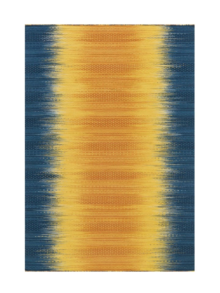 Kurzflor Teppich Sunset 807 in gelb - blau - rechteckig
