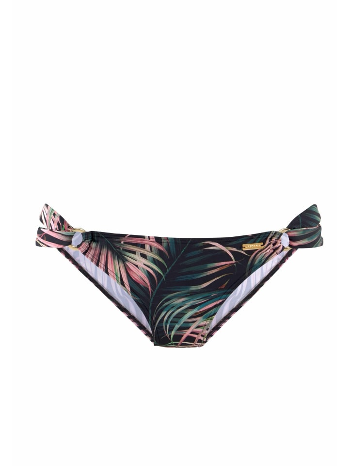 Bikini-Hose in schwarz-bedruckt
