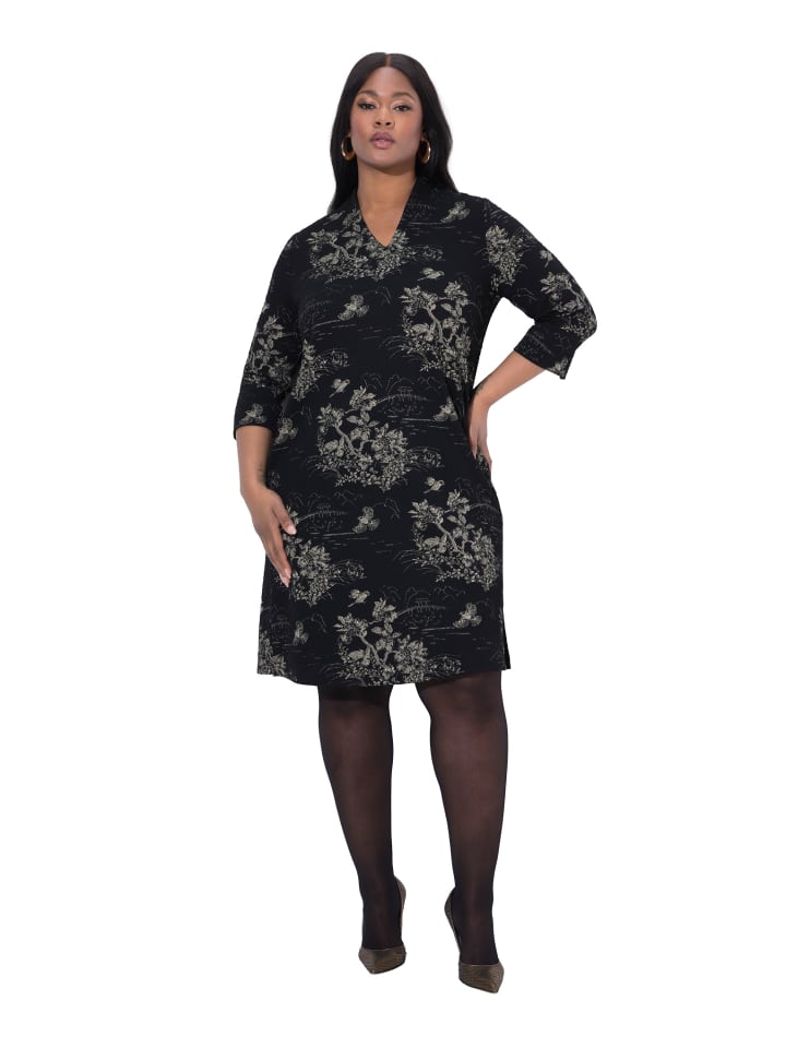 Midikleid in schwarz