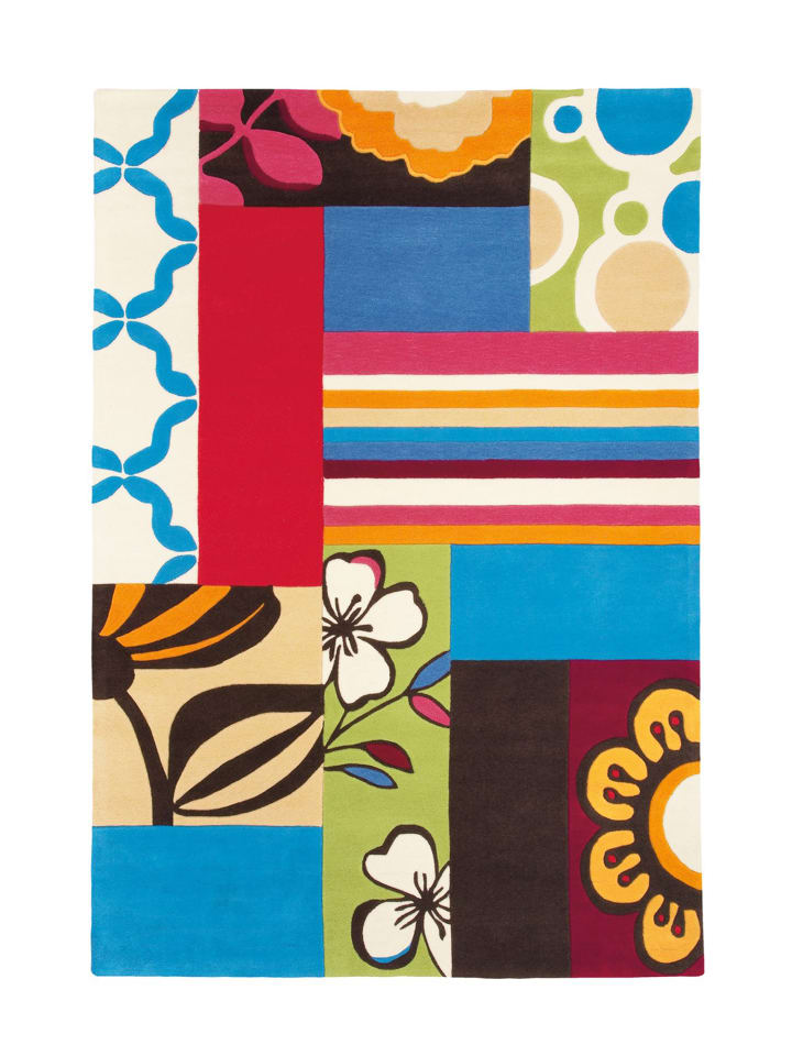Wohnzimmer Teppich – Kurzflorteppich Joy 4093 in multi - rechteckig