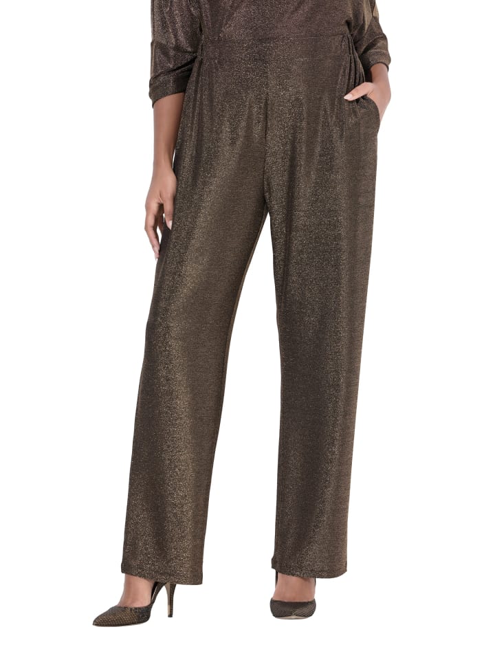 Schlupfhose in gold
