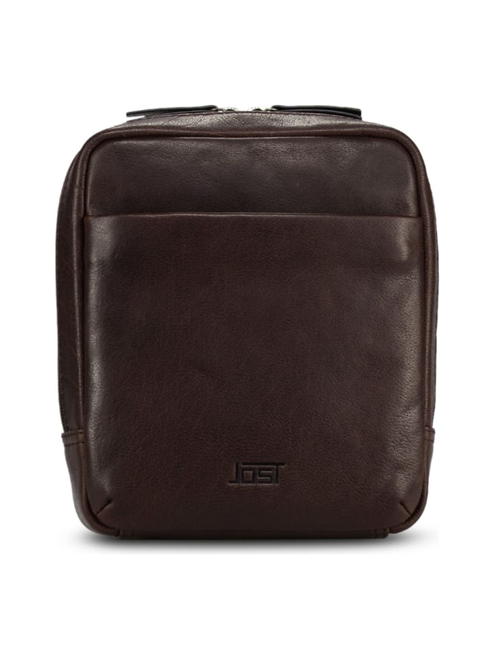 Glasgow Umhängetasche XS RFID Schutz Leder 20 cm brown
