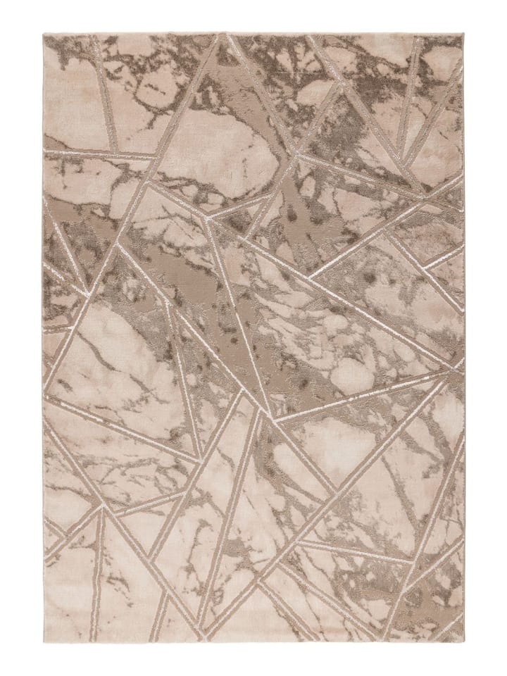 Kurzflor Teppich Monika 225 in Beige