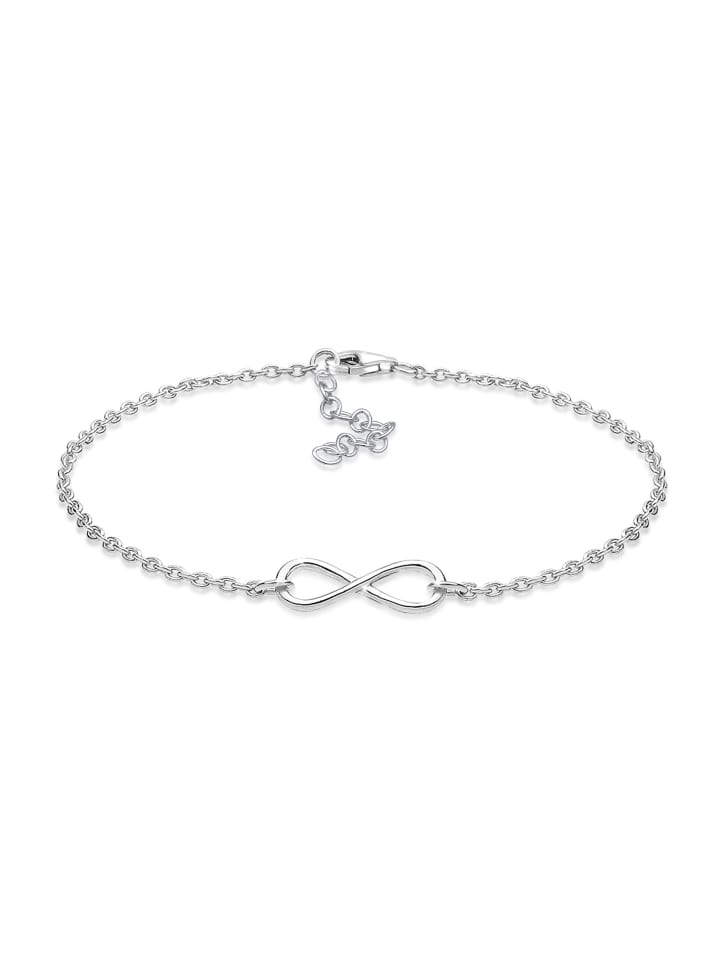 Armband 925 Sterling Silber Infinity in Silber