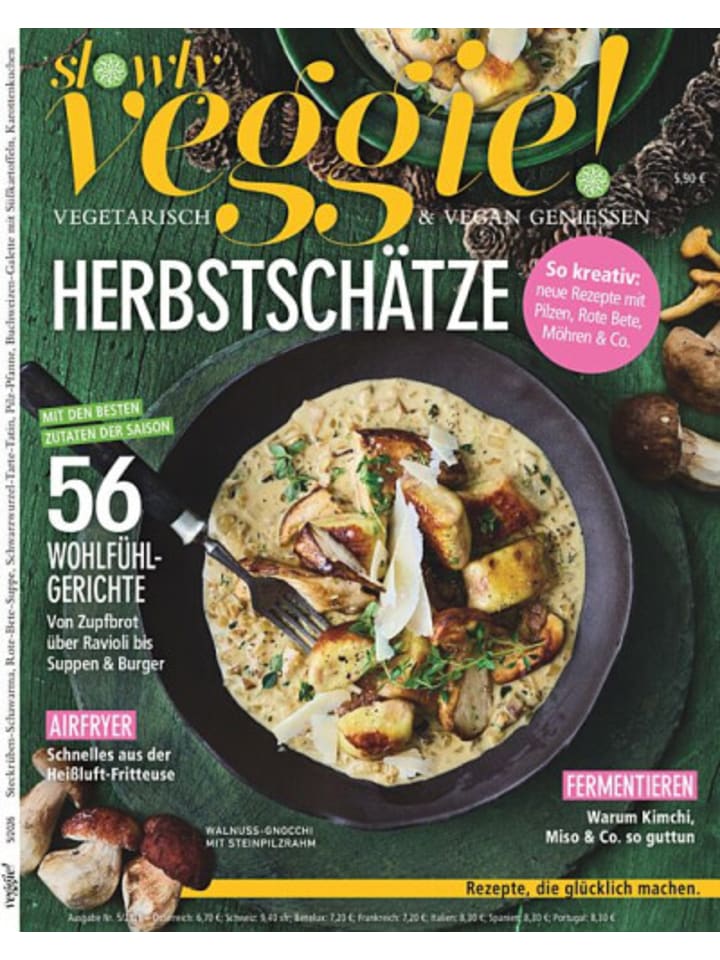 6 x SLOWLY VEGGIE (Gutschein für ein Jahres Abo)