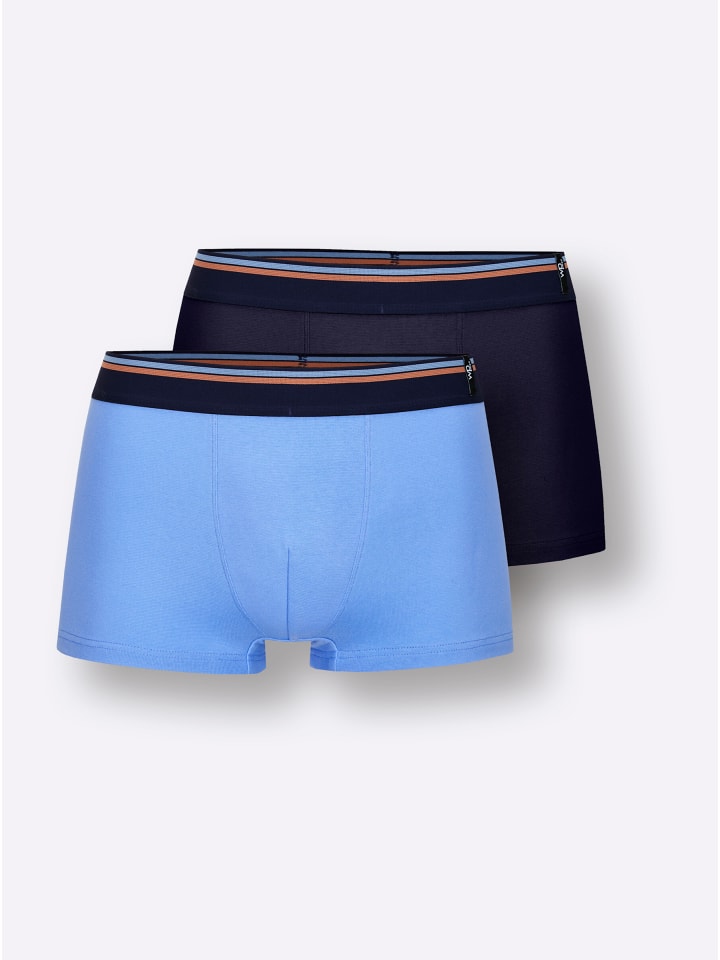 Pants in marine + himmelblau