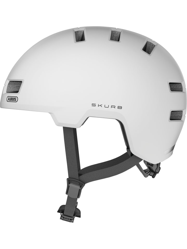Fahrradhelm Skurb in pearl white