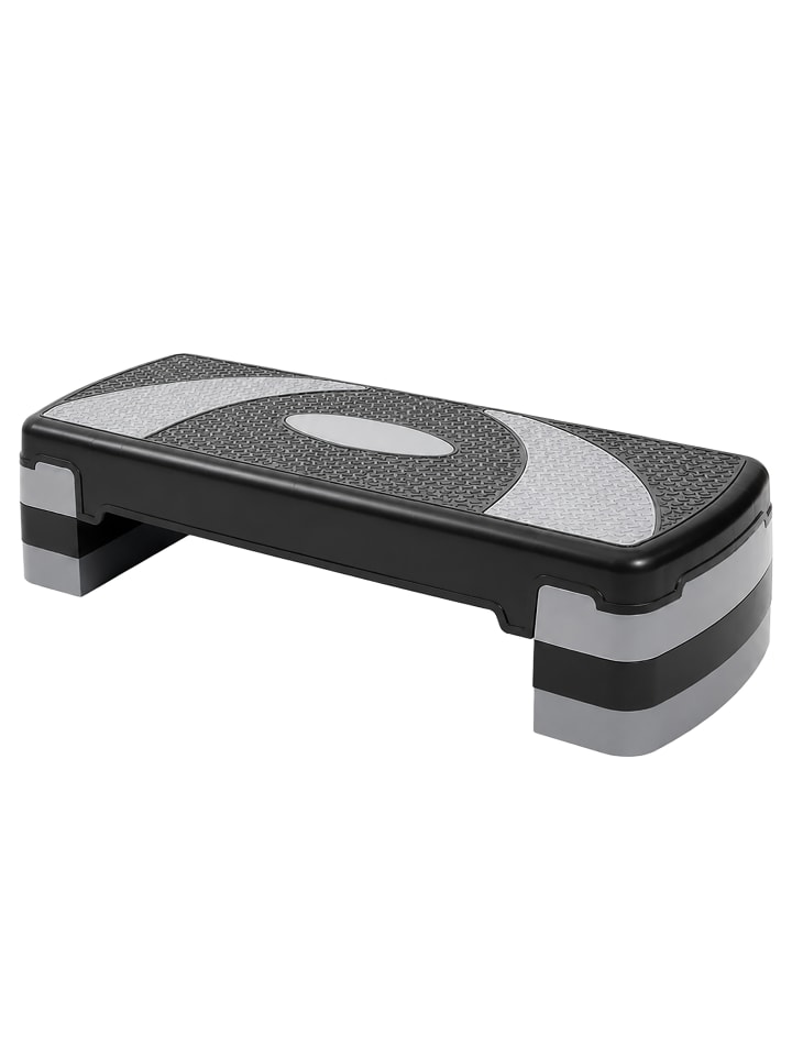Steppbrett in Grau/ Schwarz - (B)78 x (H)10–20 x (T)29 cm