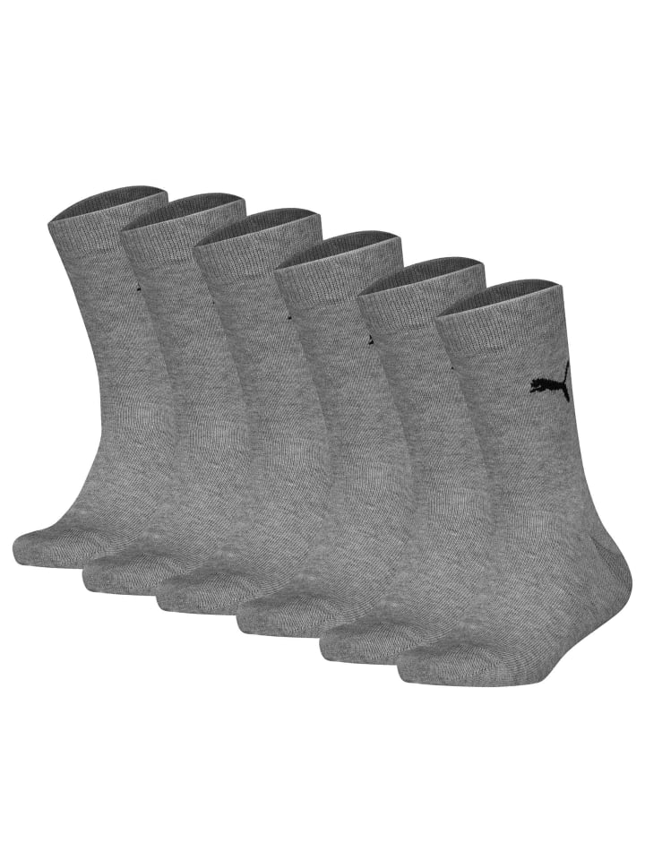 Socken 6er Pack in Grau