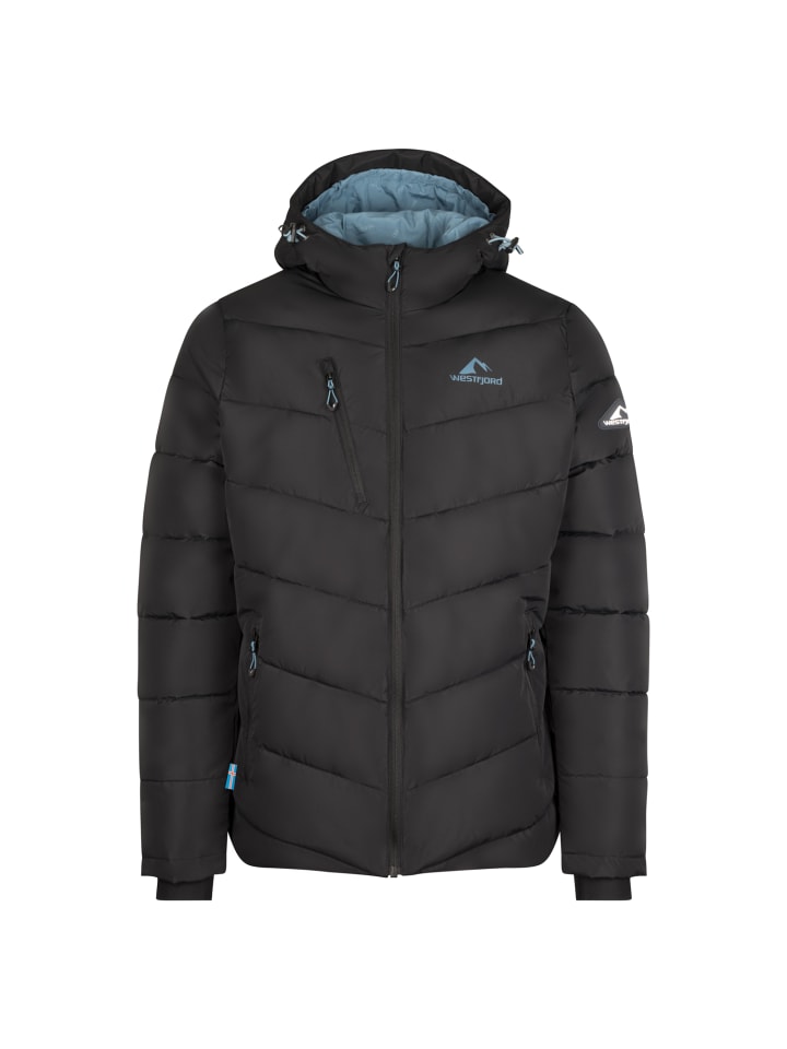 Winterjacke Kirkjufell in black/steel blue