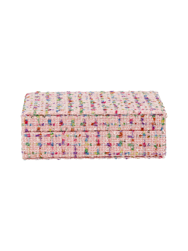Women Jewelry Box in Pink Multicolor