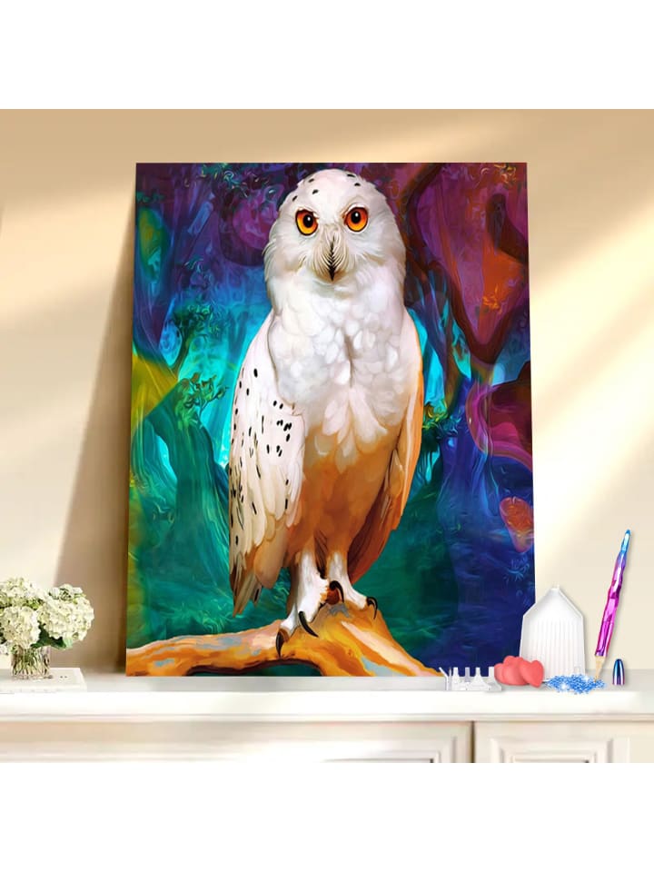 Diamond Painting-"Eule"
