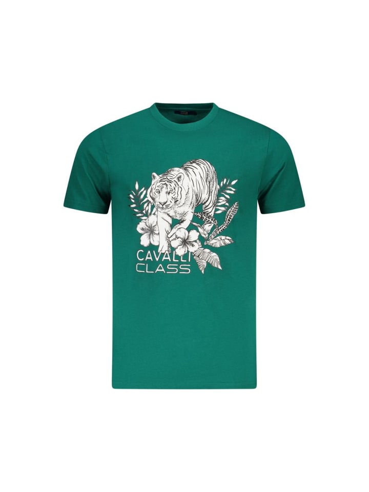 Grün Baumwolle Herren T-Shirt