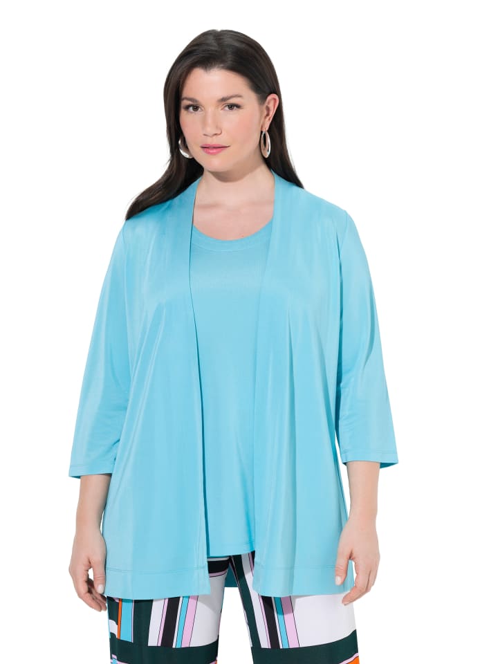 Jacke in türkisblau