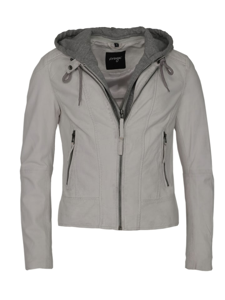 Lederjacke 42021133 in weiß