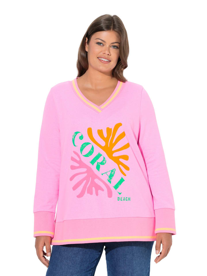 Sweatshirt in neon rosa