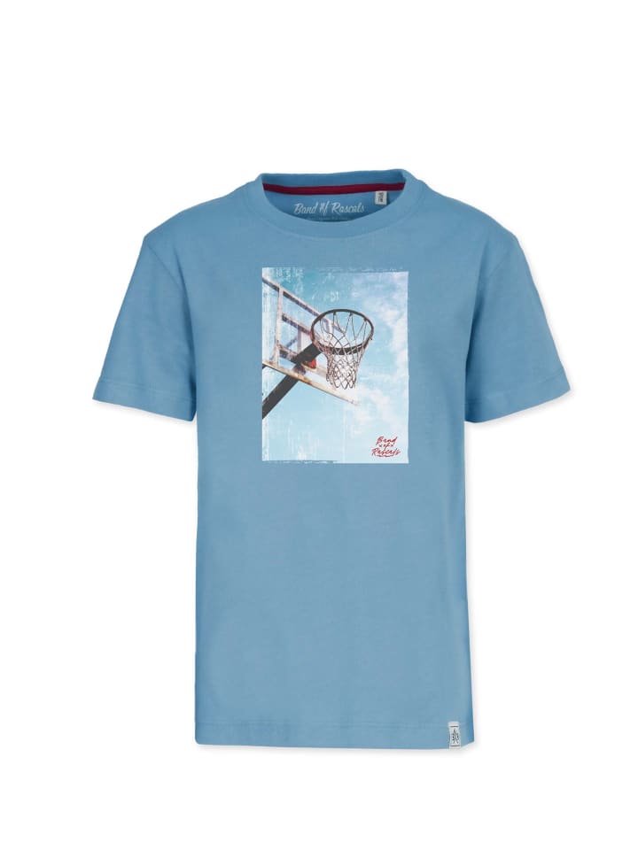 T-Shirt " Sky Bucket " in aegean-blue
