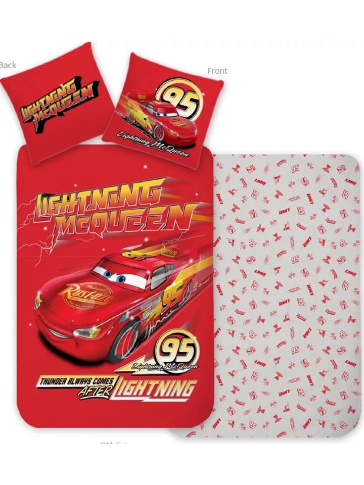 Disney Cars Thunder Kinderbettwäsche Lightning McQueen auf Hochtouren
