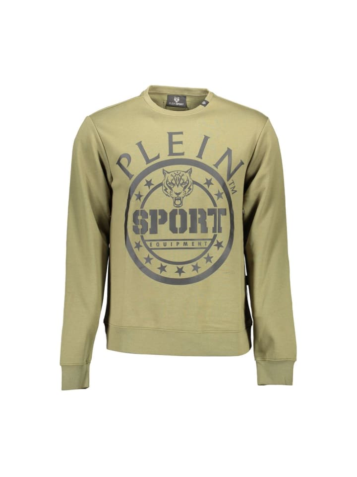 Grün Baumwolle Herren Sweatshirt