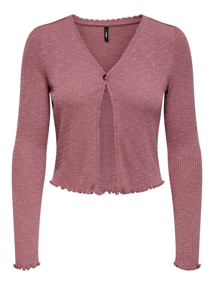 Strickjacke in Rose Brown