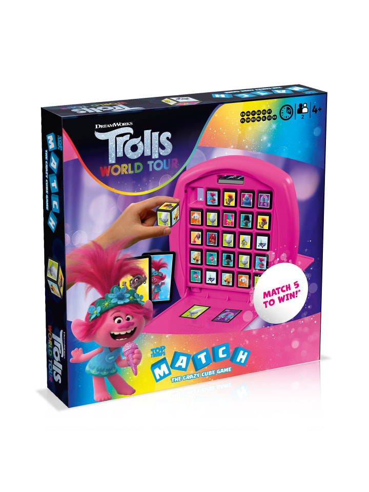 MATCH Trolls 2 Würfelspiel Kinderspiel Spiel in bunt