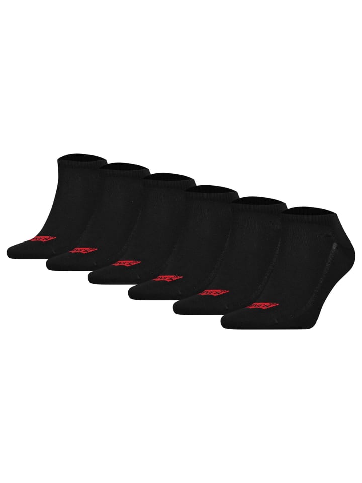 Socken 6er Pack in Schwarz