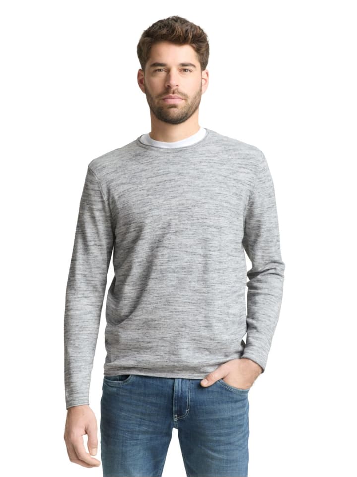 Pullover SPACE DYE KNIT in Blau
