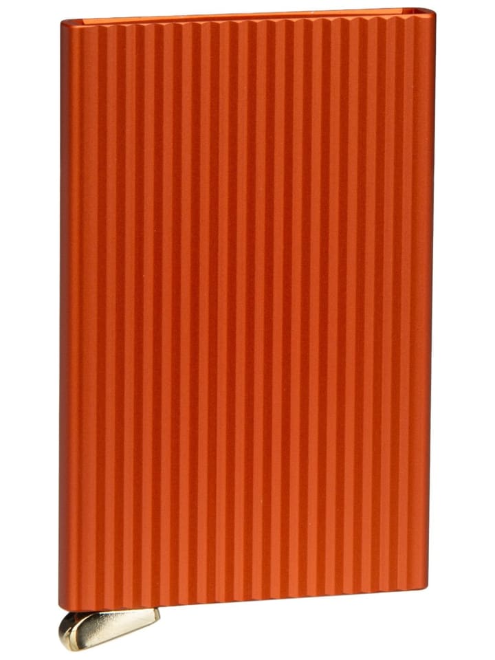 Kreditkartenetui Cardprotector Fluted in Orange+