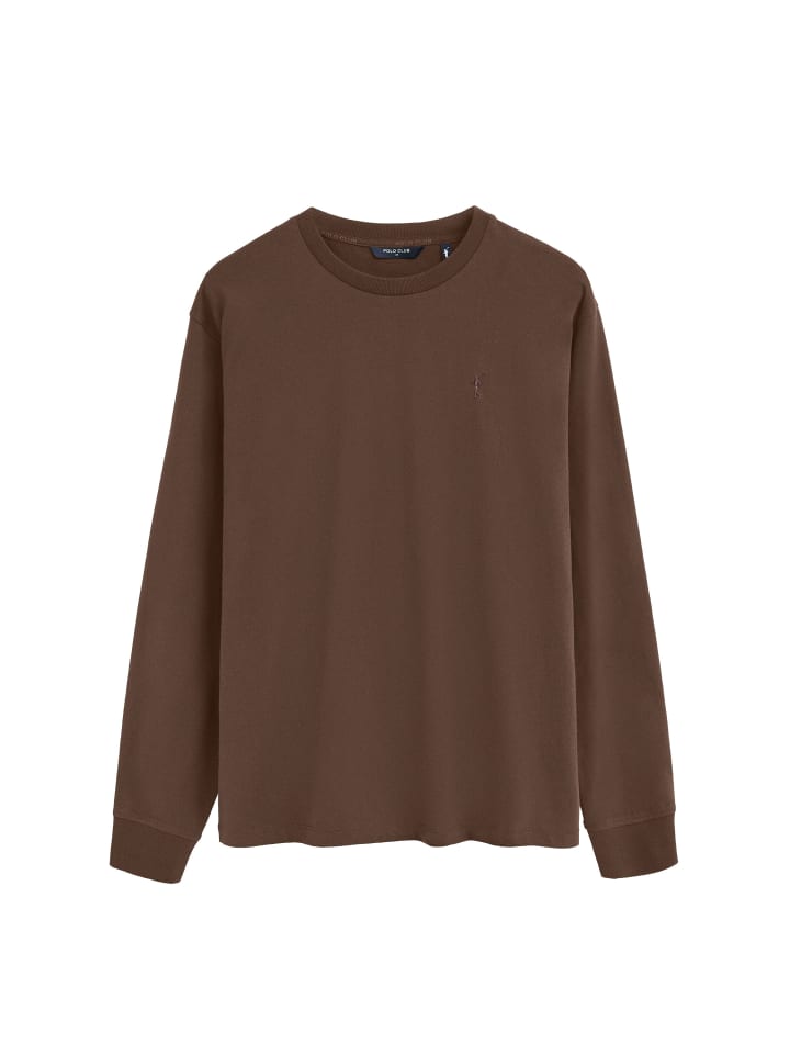 T-Shirt MAN RIGBY GO TSHIRT LS IO LONG SLEEVE REGULAR FIT in Braun
