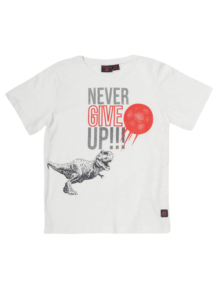 Kurzarm-t-shirt in weiß