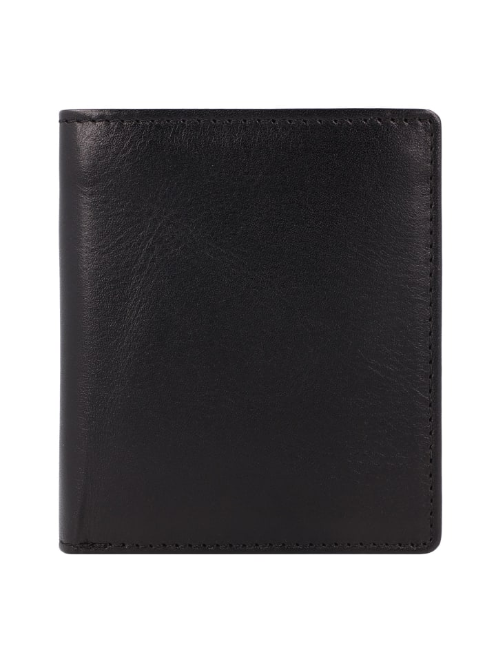 Cambridge Geldbörse Leder 9 cm schwarz