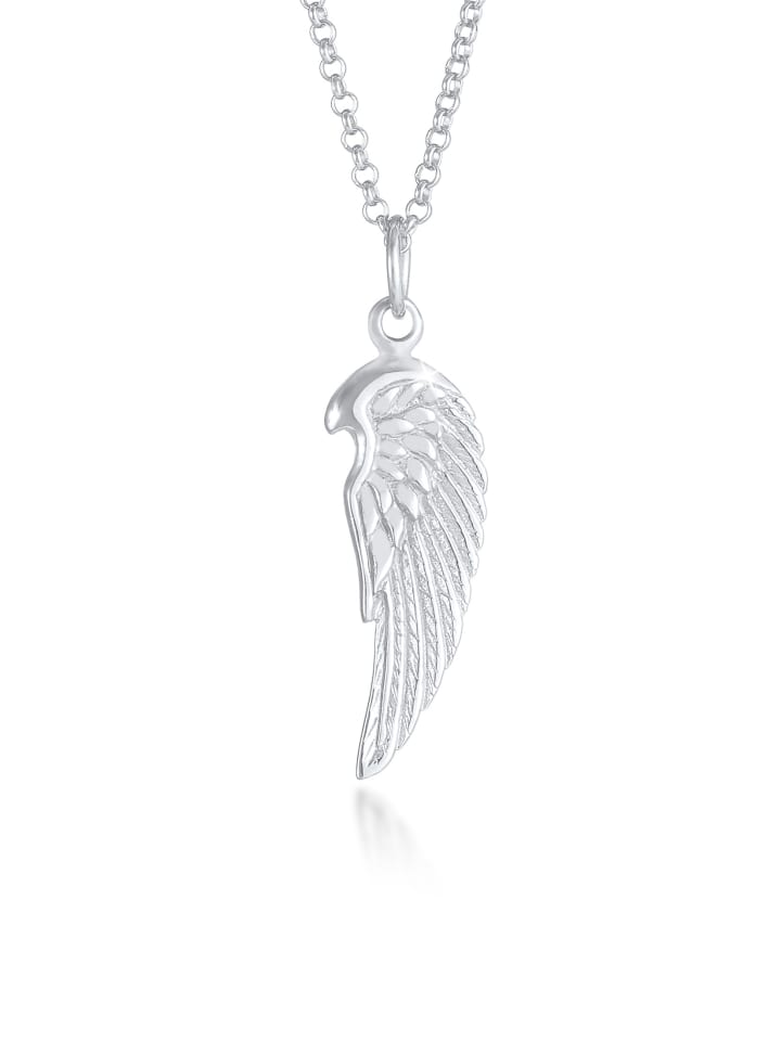 Halskette 925 Sterling Silber Flügel in Silber