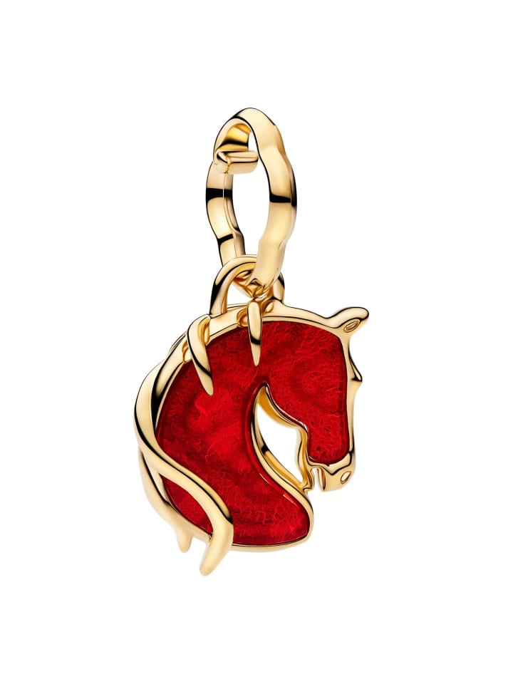 Charm-Anhänger Rotes Feuer-Pferd