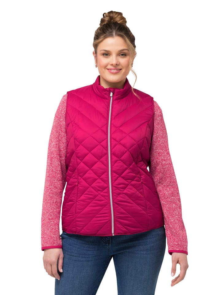 Weste in granatpink