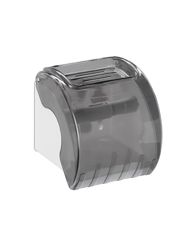 10 x Toilettenpapierhalter in Grau/ Weiß - (B)13,5 x (H)15 x (T)15 cm