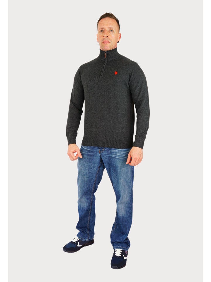Sweatshirt in anthrazit