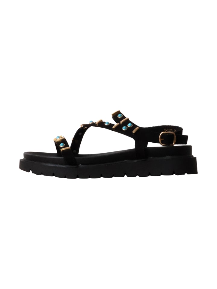 Sandalen mit Riemen Schwarz