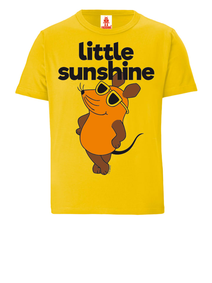 T-Shirt Maus - Little Sunshine in gelb