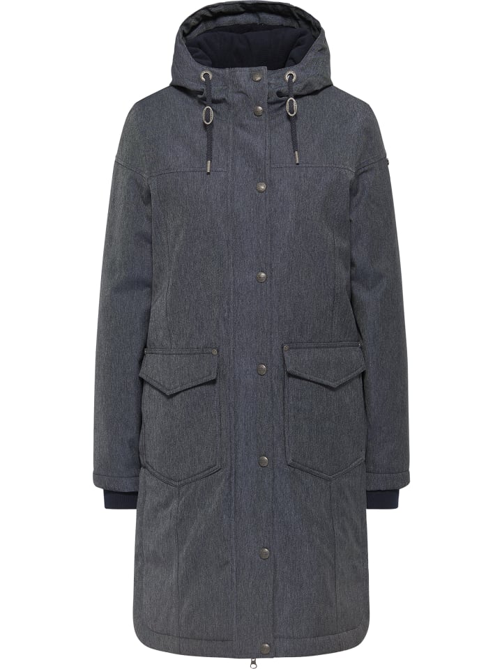 Damen Winterparka in Denim Blue