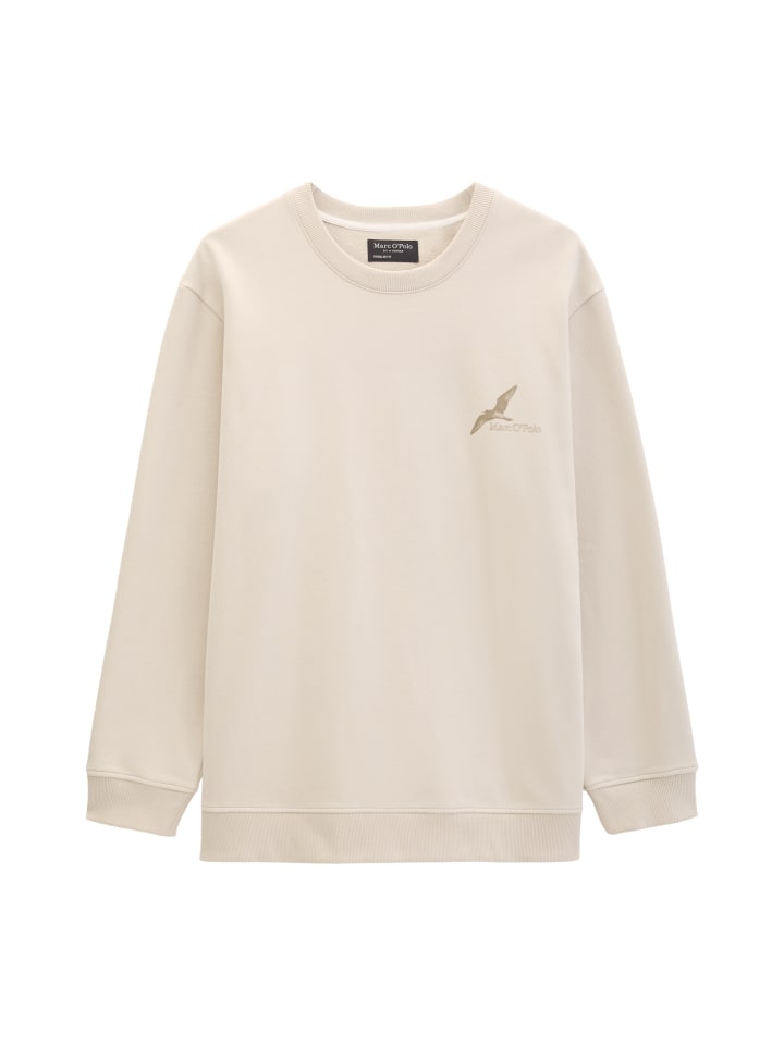 Sweatshirt relaxed in Grey Silk