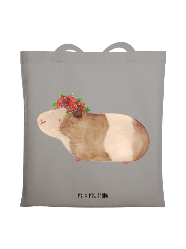 Tote Bag Meerschweinchen Weisheit ohne Spruch in Light Grey