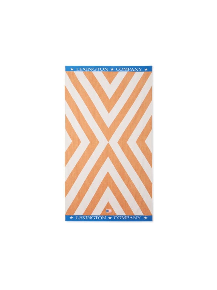 Strandtuch Graphic in Beige | Weiß | Blau