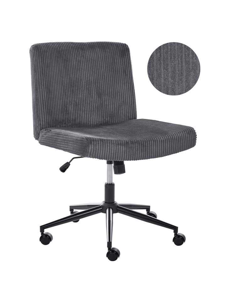 Bürostuhl GEDDES in Grau/Schwarz - (W) 59 x (H) 85 x (L) 71 cm
