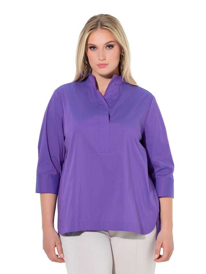 Hemdbluse in lila