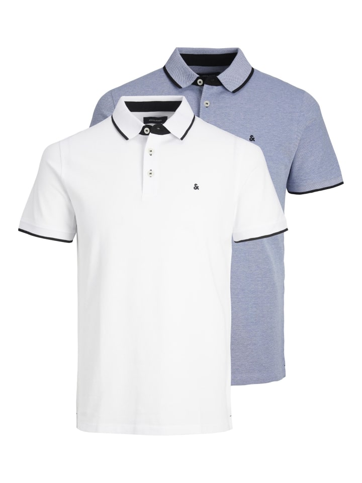 2er-Pack Poloshirt in Bright Cobalt