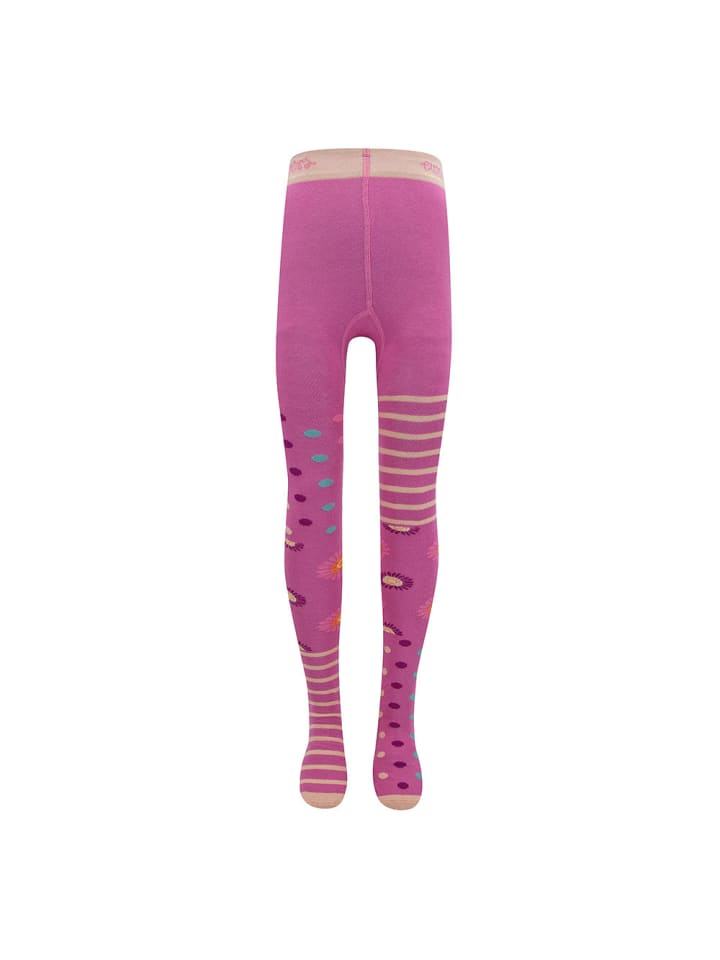 Strumpfhose Flipside Punkte/Ringel in himbeere