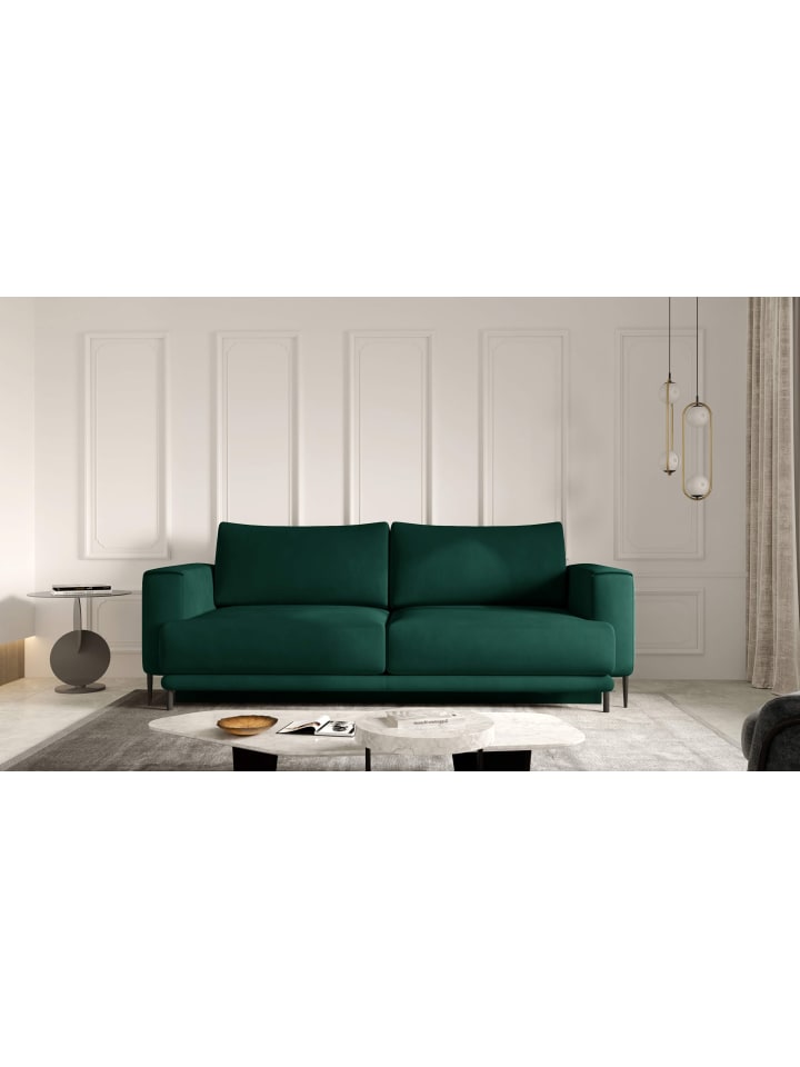 Daria 2-Sitzer in Flaschengrün - (L) 248 x (B) 248 x (H) 95 cm